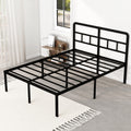 18 Inch Metal Queen Bed Frame with Headboard H124113