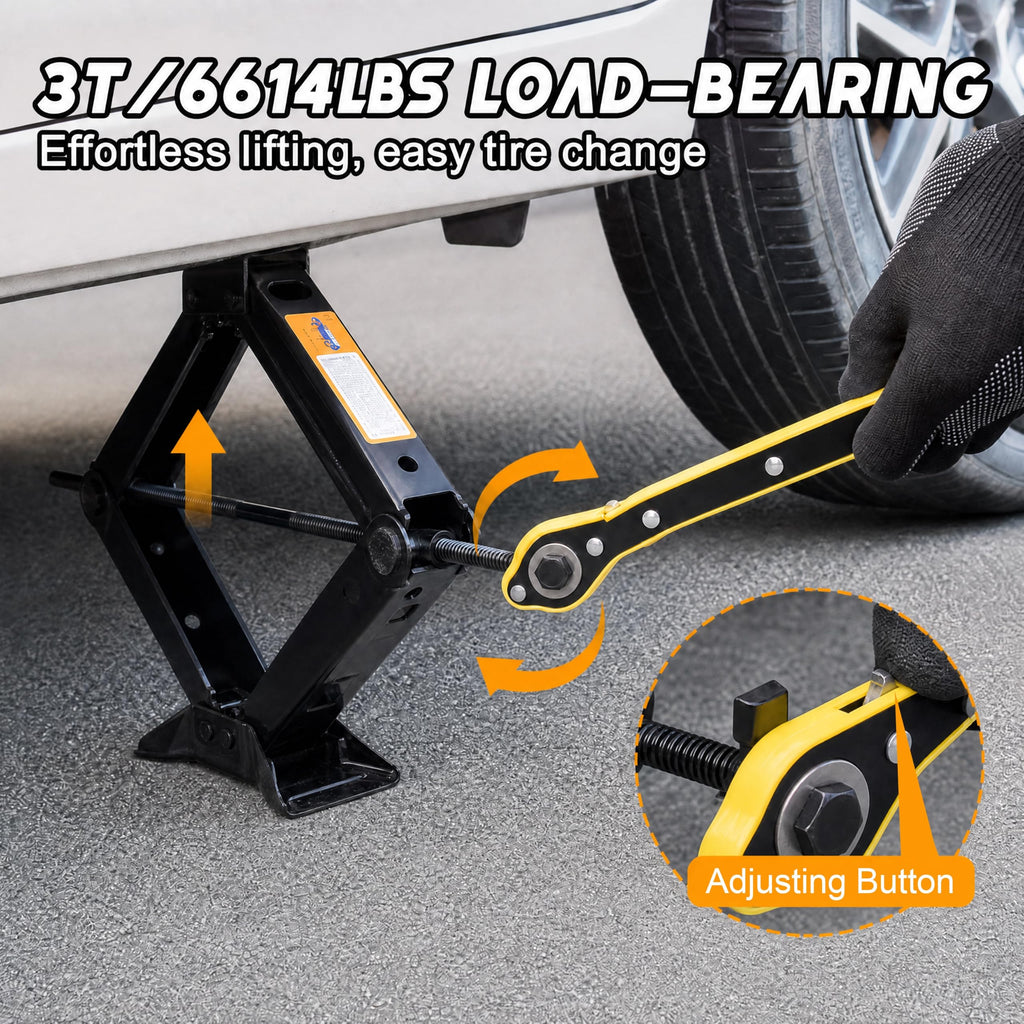 3 Ton Scissor Jack Kit with Storage Bag X44970